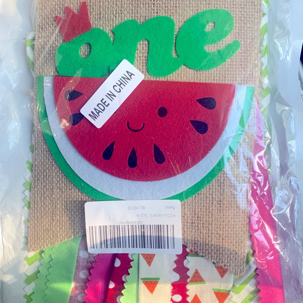 High Chair Birthday Banner